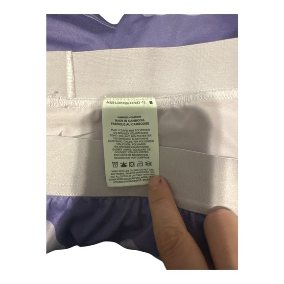 Nike Girls Purple Sports Bra and Skort Set, Large/XL - Picture 7 of 8